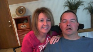 AS - After Stroke.  I'm the one on the right.  