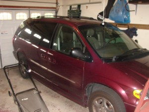 Barney in his lair - at the ready and poised to strike